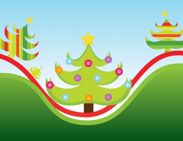 Vectors vector graphic vector unique scene quality Photoshop pack original modern illustrator illustration high quality fresh free vectors free download free download creative colorful christmas tree christmas background AI 