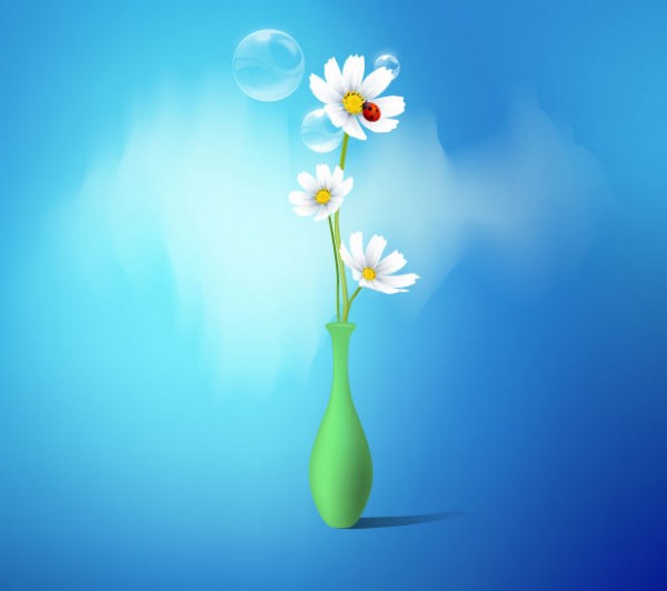Vectors vector graphic vector vase unique ultra ultimate spring simple quality Photoshop pack original new modern ladybug illustrator illustration high quality graphic fresh free vectors free download free flower download detailed daisy daisies creative clear clean bug bubbles AI 