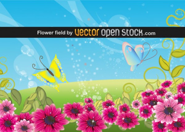 Vectors vector graphic vector unique quality Photoshop pack original modern meadow illustrator illustration high quality grass fresh free vectors free download free flowers field download creative butterflies AI 