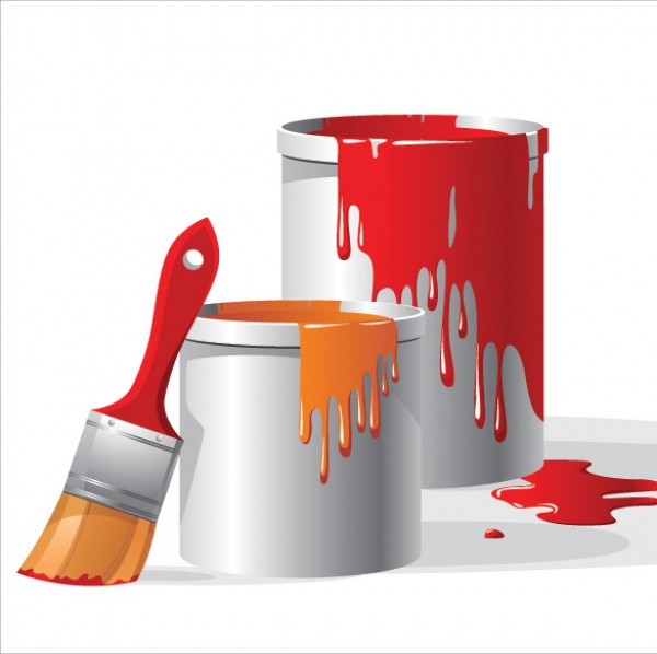 web Vectors vector graphic vector unique ultimate red quality Photoshop paint can paint bucket paint brush paint pack original orange new modern illustrator illustration icons high quality fresh free vectors free download free download design creative color can bucket brush AI 