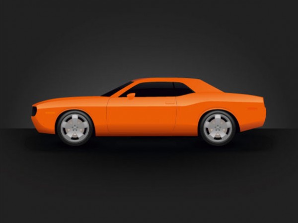 Vectors vector graphic vector unique ultra ultimate simple quality Photoshop pack original orange new modern illustrator illustration high quality graphic fresh free vectors free download free download dodge challenger dodge detailed creative clear clean challenger car AI 