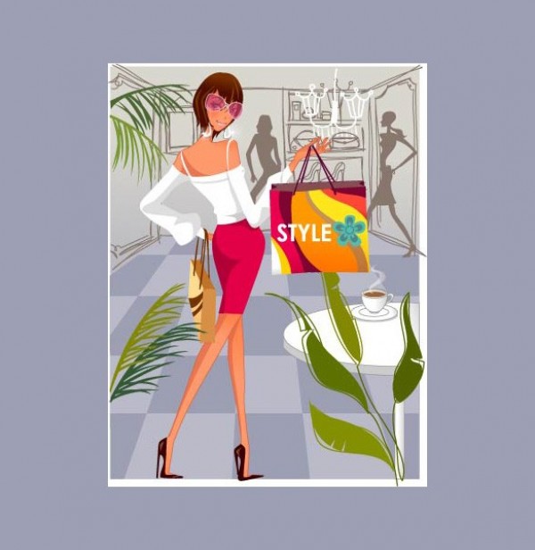 woman shopping web vector unique ultimate stylish style shopping bag shopping shop quality original new modern latest fashion illustrator high quality graphic fresh free download free download design creative beauty 