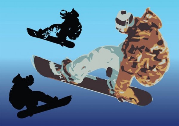winter web vector unique stylish sports snowboarder snowboard snow silhouette quality original jump illustrator illustration high quality graphic fresh free download free extreme download downhill design creative action 