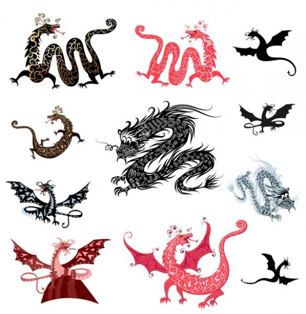 wings west long web vector unique stylish quality original oriental illustrator high quality graphic fresh free download free dragons dragon download design creative chinese Asian artwork art 