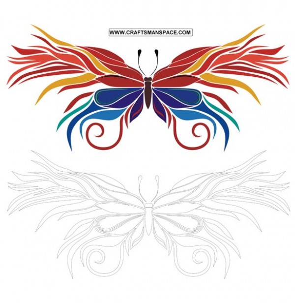web vector unique ui elements stylish quality pattern painted ornament original new illustrator high quality graphic fresh free download free fiery download design creative colorful butterfly abstract butterfly abstract 
