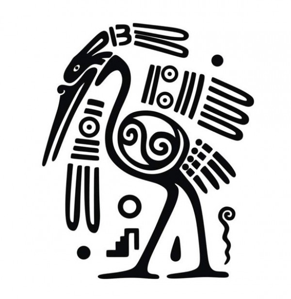 web vector unique ui elements stylish quality ornament original new mayan art illustrator high res high quality graphic fresh free download free download design creative crane bird art 