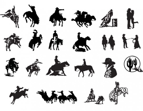 western web vector unique stylish silhouettes quality original new illustrator horses high quality graphic fresh free download free download design creative cowboy silhouette cowboy country bucking horse 