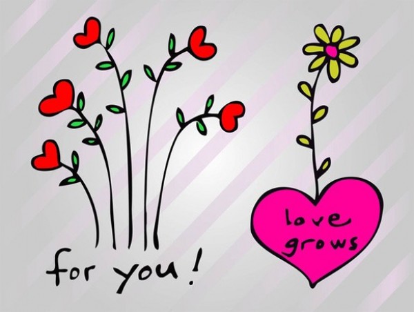 web vector unique stylish quality original love grows love illustrator high quality hearts heart flower graphic fresh free download free drawing download design creative 
