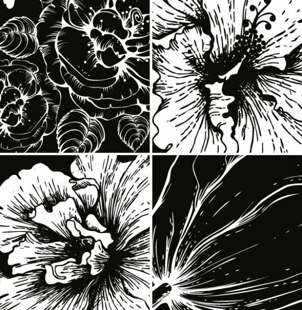 web vector flower vector unique stylish quality original illustrator high quality graphic fresh free download free flower drawing download design creative black line black and white flower background 