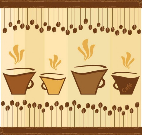 web vector unique ui elements trendy tea stylish retro restaurant quality original new illustrator high quality hi-res HD graphic fresh free download free download design cups creative coffee cups coffee cafe 