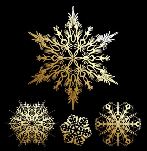 web vector unique ui elements stylish snowflake snow quality original new lace intricate interface illustrator high quality hi-res HD graphic gold leaf gold fresh free download free elements download detailed snowflake detailed design creative 