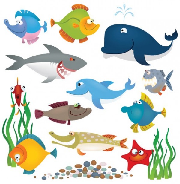 whale web vector unique ui elements stylish shark sea creatures sea quality original ocean new interface illustrator high quality hi-res HD graphic fresh free download free fish elements download detailed design creative cartoon animals 