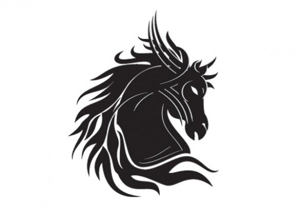 web vector unique ui elements stylish quality proud original new illustrator horse head horse high quality hi-res HD graphic fresh free download free fierce EPS download design creative black arched 