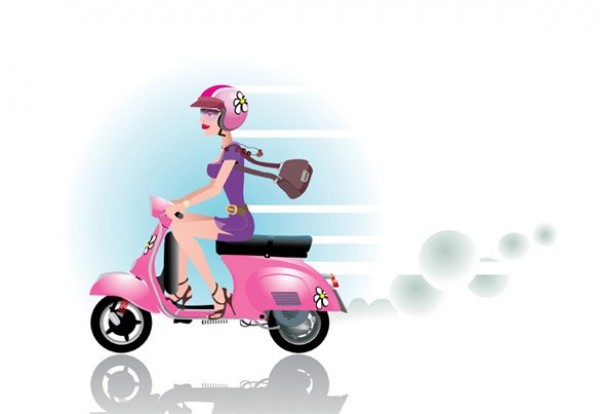 web vector unique ui elements stylish shopping quality pink scooter original new interface illustrator high quality hi-res HD graphic girl on scooter girl motorbike fresh free download free elements download detailed design creative 
