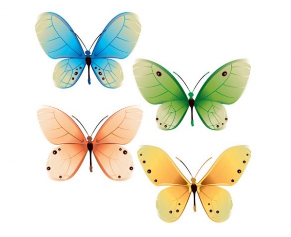 web vector unique ui elements stylish spotted set quality original new interface illustrator high quality hi-res HD green graphic fresh free download free elements download detailed design creative colorful butterflies blue 