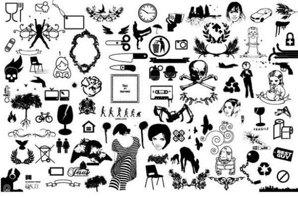 web vector utensils unique ui elements stylish stock skull silhouettes quality people original new nature interface illustrator high quality hi-res HD graphic fresh free download free elements download detailed Design Elements design creative collection AI 