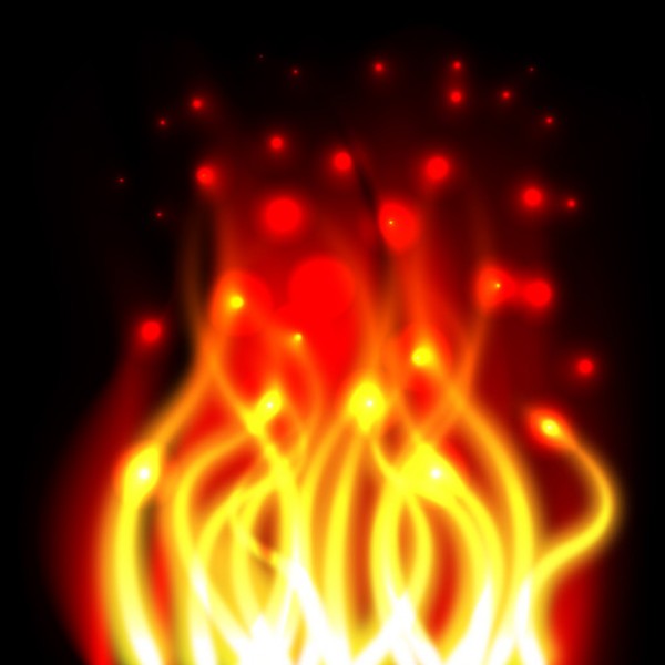 vector hot hell fire burning abstract 