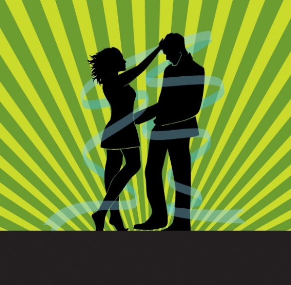 woman web vector unique stylish silhouette rays radial quality people original man lovers illustrator illustration high quality green graphic fresh free download free EPS download design creative couple silhouette couple background 