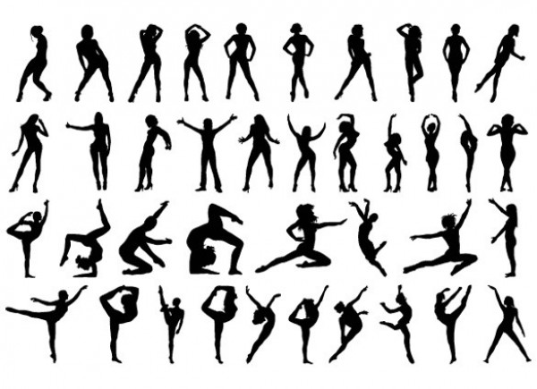 women web vector unique ui elements stylish silhouettes set quality pack original new interface illustrator high quality hi-res HD gymnastics graphic fresh free download free EPS elements download detailed design creative aerobics 
