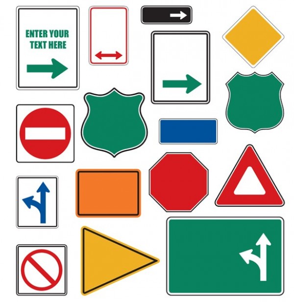 Yield web vector unique ui elements stylish signs set route road signs road quality original No sign no entry new interface illustrator hiway highway high quality hi-res HD green graphic fresh free download free EPS elements download do not enter detailed design creative caution arrow signs AI 