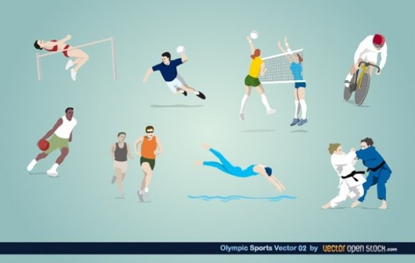 web volleyball vector unique ui elements swimming stylish sports set quality original olympics new martial jumping interface illustrator high quality hi-res HD graphic games fresh free download free elements download detailed design cycling creative competition basketball athletes arts AI action 