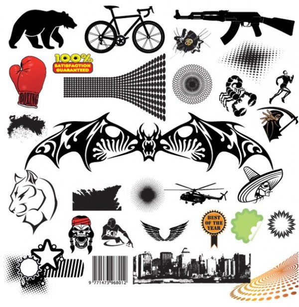 wild cat web vector elements vector unique ui elements stylish skull set scorpion quality pack original new interface illustrator high quality hi-res helicopter HD graphic fresh free download free faces elements download detailed design creative cityscape boxing glove bicycle bear bat animals 