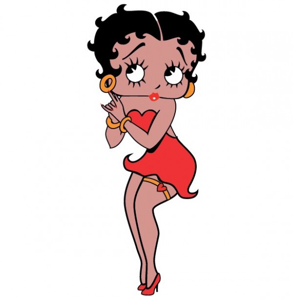 web vector unique ui elements stylish quality original new interface illustrator high quality hi-res HD graphic girl fresh free download free EPS elements download detailed design creative character cartoon Betty Boop 