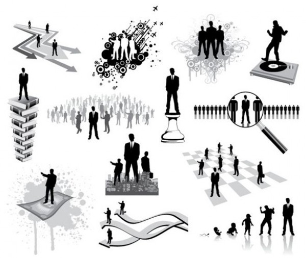 web vector unique ui elements stylish silhouette quality original new interface illustrator illustrations high quality hi-res HD growth graphic fresh free download free elements download detailed design creative businessman Business man business elements business arrows AI 