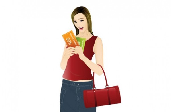 woman web vector unique stylish shopping girl shopping bag shopping quality original illustrator illustration high quality graphic going shopping fresh free download free download design creative coupons AI 