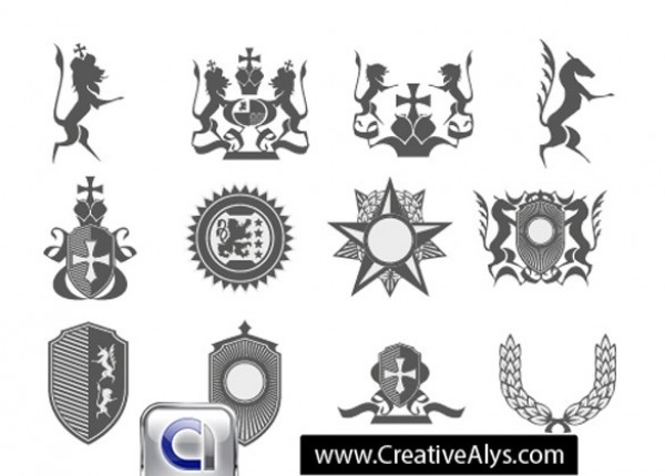 wreath web vintage vector unique ui elements stylish star shield set quality original new lion interface illustrator horse high quality hi-res heraldry heraldic HD graphic fresh free download free emblems elements download detailed design cross creative banner AI 