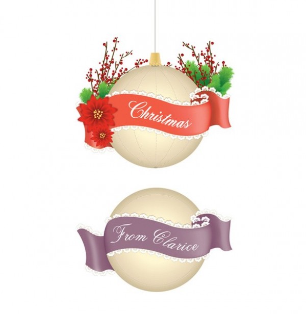 xmas web vector unique ui elements stylish set quality ornament original new message lace interface illustrator high quality hi-res HD graphic fresh free download free floral elements download detailed design decorated creative christmas banner ball AI 