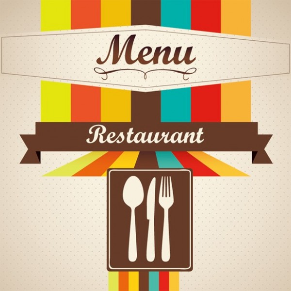 web vintage vector unique ui elements stylish striped spoon ribbon banner retro restaurant menu restaurant quality original new menu knife interface illustrator high quality hi-res HD graphic fresh free download free fork EPS elements download detailed design cutlery creative colorful 