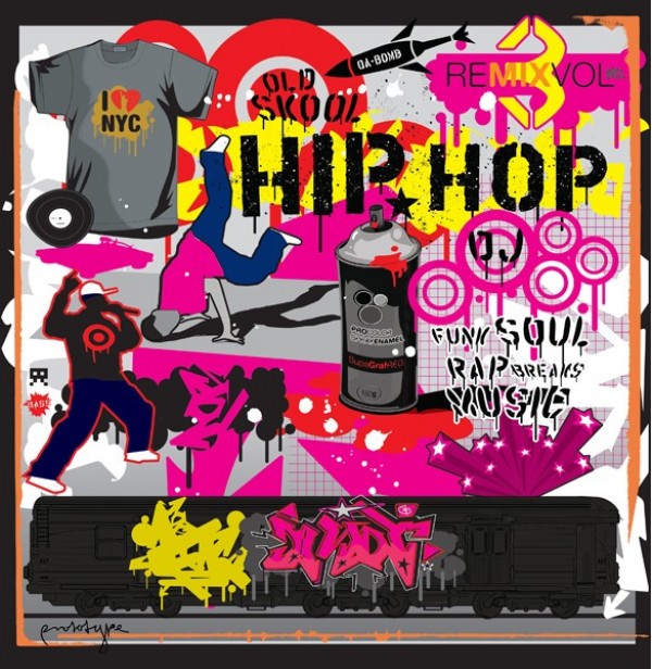 web vector urban unique ui elements train t-shirt stylish street dancing spray can singer silhouette quality original new interface illustrator hip hop high quality hi-res HD graphic graffiti fresh free download free EPS elements download detailed design creative city elements AI 