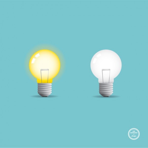 yellow white web vintage light bulb vintage vector unique ui elements stylish set retro quality original old new light bulb interface illustrator high quality hi-res HD graphic fresh free download free elements download detailed design creative 