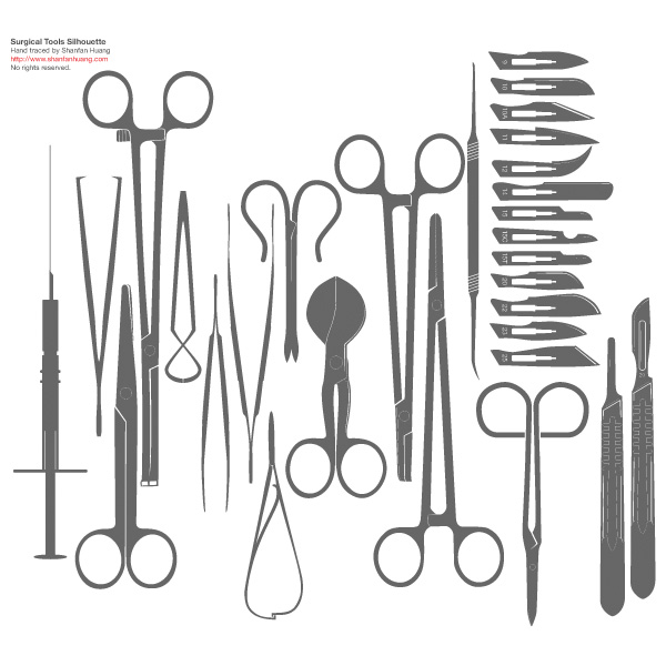 web vector unique ui elements tweezers syringe surgery tools surgery stylish silhouette set scissors scalpel quality original operating tools new knife interface illustrator high quality hi-res HD graphic fresh free download free EPS elements download doctor tools detailed design creative 