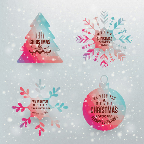 vector tree snowy snowflakes set ornament free download free christmas ball background 