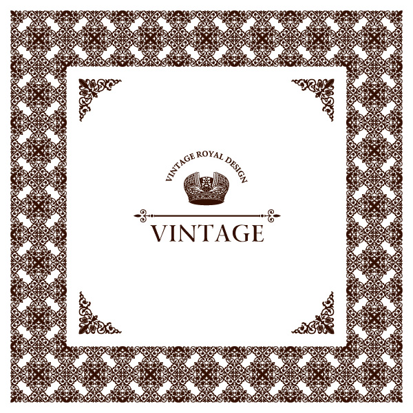 wide vintage frame vintage vector free download free frame decorative corners decoration crown background 
