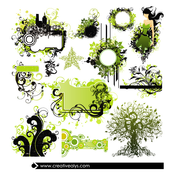 woman vector tree set label grunge green free download free frame floral elements floral banner abstract 