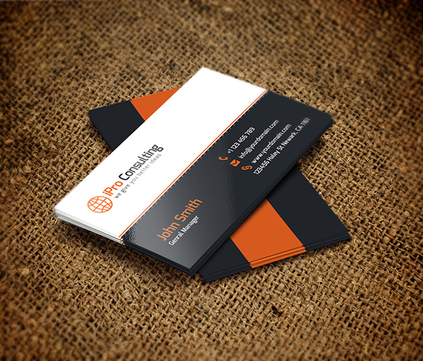 presentation identity front card business cards back 