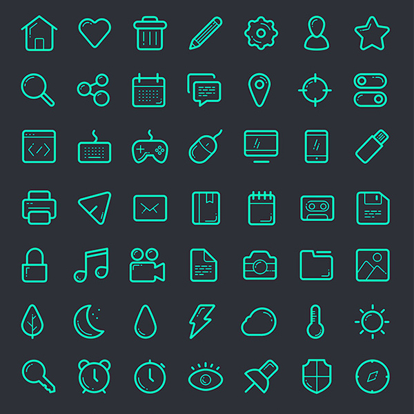 vector set psd pack icons icon set 