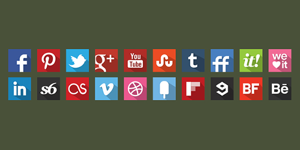 web icos social icons flat icons 