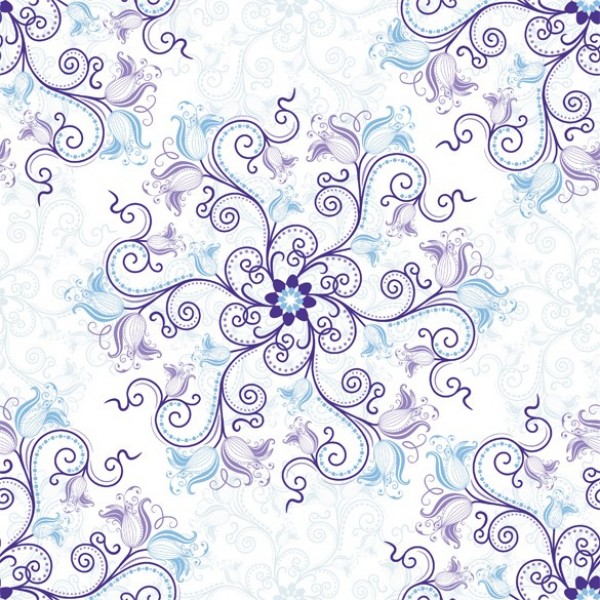 web vector unique ui elements stylish seamless quality purple pattern original new lilac interface illustrator high quality hi-res HD graphic fresh free download free flowers floral EPS elements download detailed design creative blue flowers blue background AI 