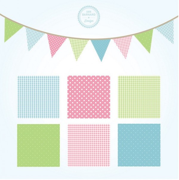 web vector unique ui elements stylish squares soft colors small shabby chic pattern shabby chic bunting shabby chic seamless quality pink pattern set original new interface illustrator high quality hi-res HD graphic fresh free download free flags fine elements download dotted detailed design decoration creative bunting baby AI 