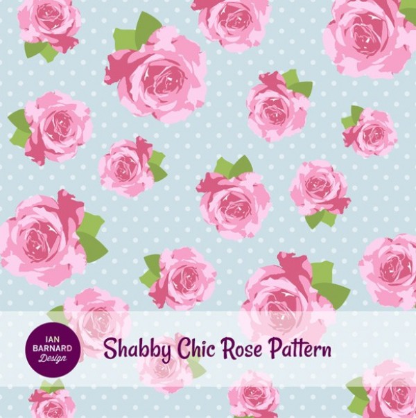 web vintage vector unique ui elements stylish shabby chic seamless roses pattern roses quality pink floral pink pattern original new interface illustrator high quality hi-res HD graphic fresh free download free flowers floral pattern floral EPS elements download dots detailed design creative blue background 