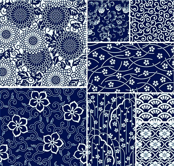 white web vector unique ui elements stylish small print seamless repeatable quality pattern original new navy interface illustrator high quality hi-res HD graphic fresh free download free floral pattern set floral EPS elements download detailed design creative blue  