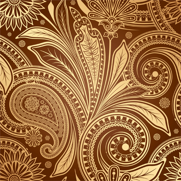 vintage vector seamless pattern paisley ornate free download free floral background 