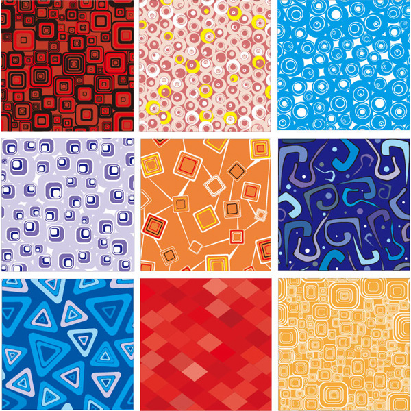vector triangles squares shapes set retro pattern free download free circles background abstract 