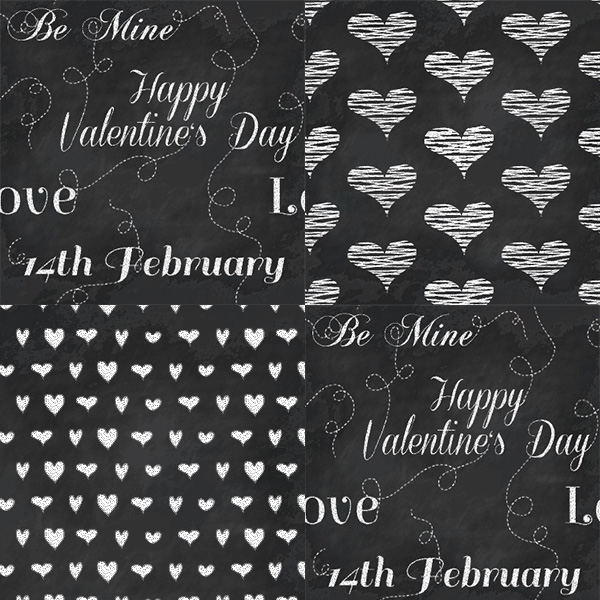 valentines ui elements ui set seamless pattern love hearts free download free chalkboard  