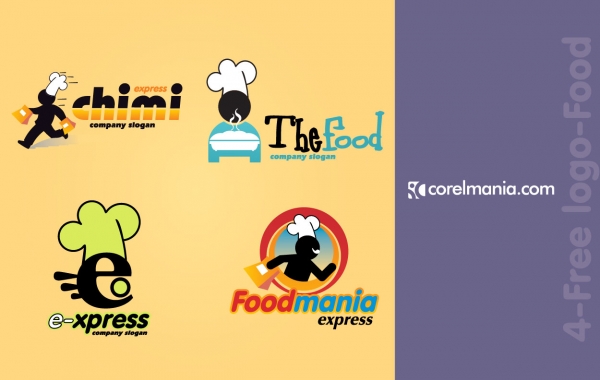 restaurant logotype logo food delivery chef cafe 