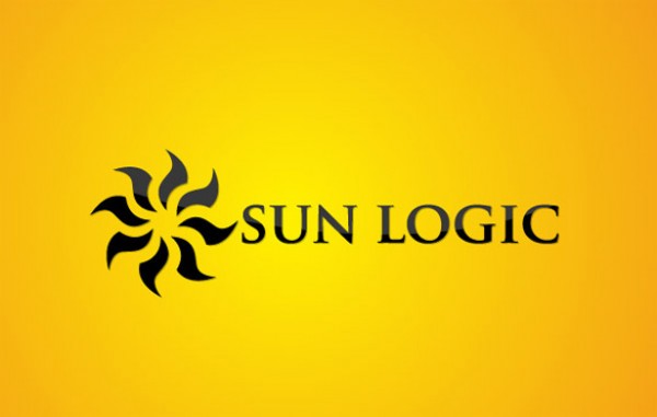 sunlight sun rays orange nature logotype logo logic art 
